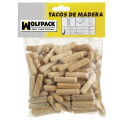Espigas Madera 10x40 mm, (Bolsa de 50 Piezas)