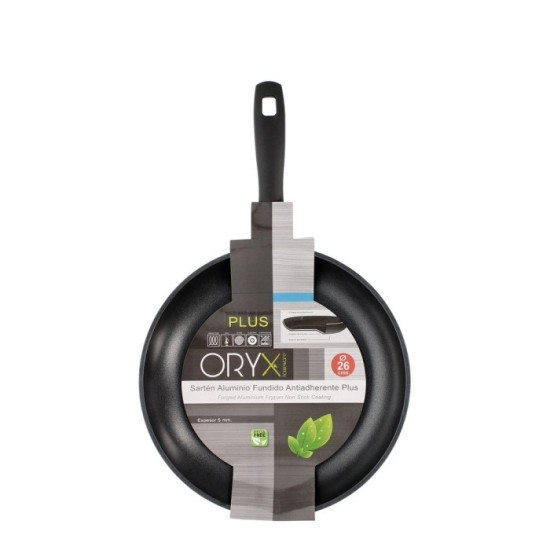 Oryx Sartén Aluminio Antiadherente Plus, Forjada, Apta Inducción, Libre PFOA, Diámetro 26 cm, Espesor 5 mm, al por Mayor | Almac