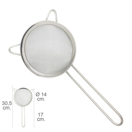 Colador Acero Inoxidale Plus Ø 14 x 30,5 cm,