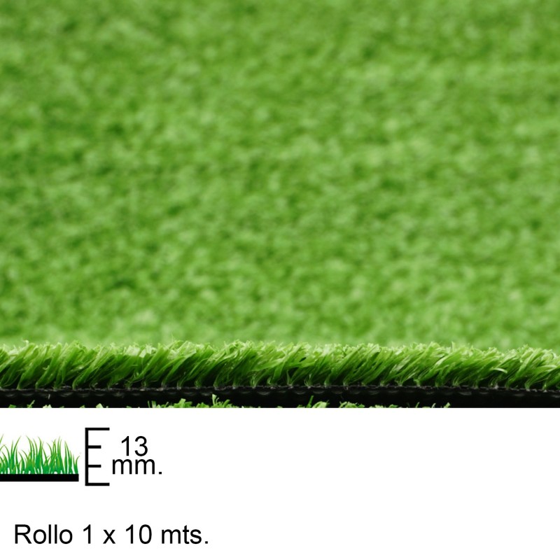 Cesped Artificial 13 mm, Rollo 1 x 10 metros, Uso Domestico