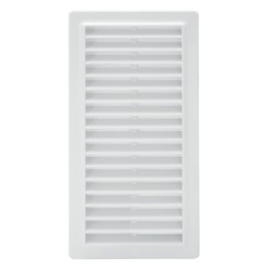 Rejilla Plastico Empotrar Con Malla Posterior 25x12 cm,