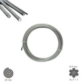 Cable Galvanizado   5 mm, (Rollo 25 Metros) No Elevacion al por Mayor | Almacén de Ferretería