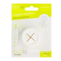 Colgador Adhesivo Cocina Blanco Ø 40 mm,