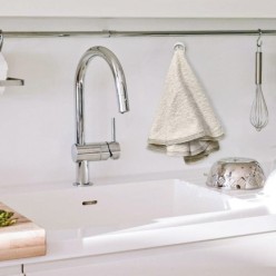 Colgador Adhesivo Cocina Blanco Ø 40 mm,
