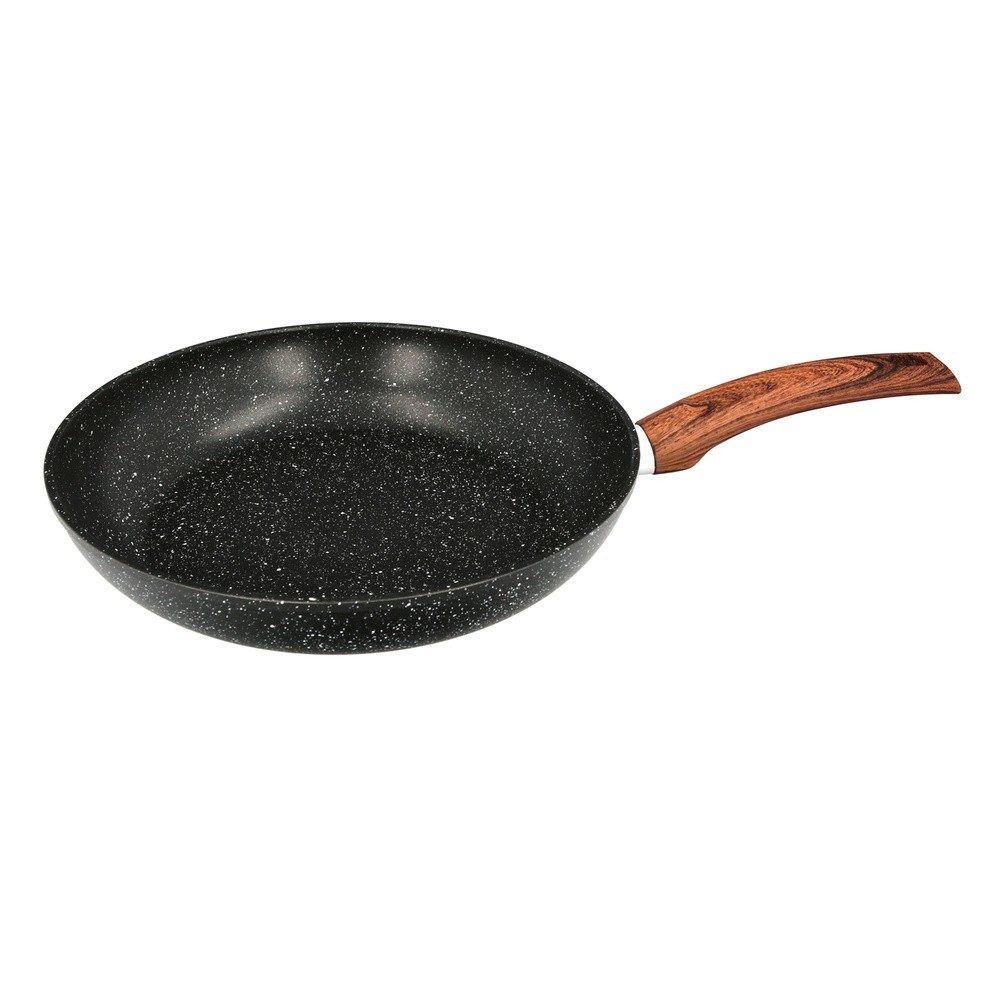 Sarten Aluminio Forjado Antiadherente Ø 28 x 5,5 cm, Mango Engomado / 5 capas / Acabado Piedra / Apta Para Todo Tipo de Cocinas 