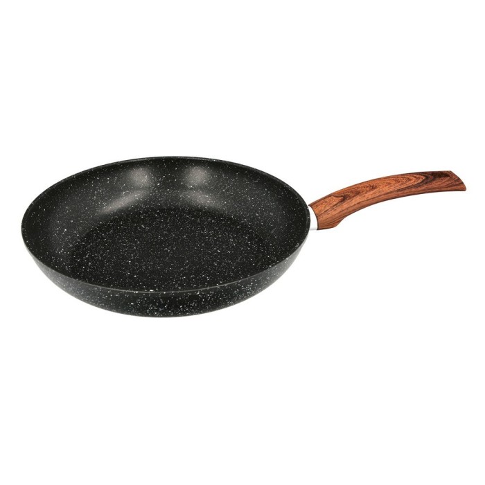 Sarten Aluminio Forjado Antiadherente Ø 28 x 5,5 cm, Mango Engomado / 5 capas / Acabado Piedra / Apta Para Todo Tipo de Cocinas 
