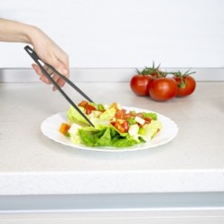 Pinzas De Cocina, Color Negro, Fabricadas en Nylon, 30cm,