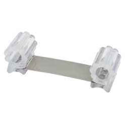 Tope Sujeta Puerta Goma Transparente 13 cm,