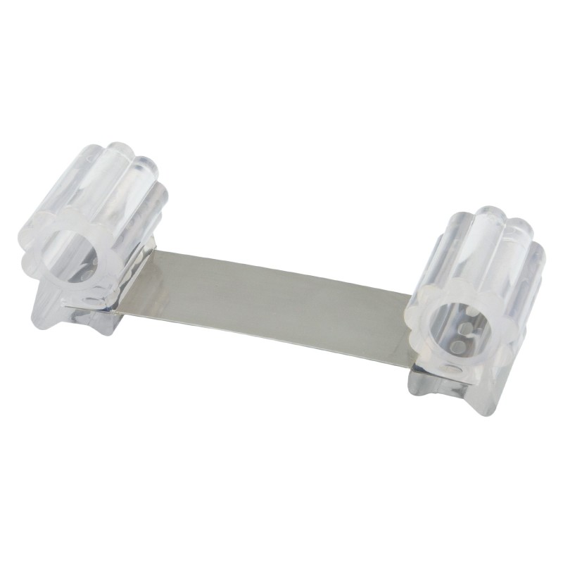 Tope Sujeta Puerta Goma Transparente 13 cm,