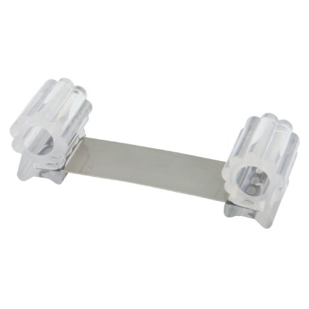 Tope Sujeta Puerta Goma Transparente 13 cm,