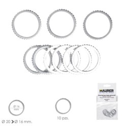 Adaptadores / Reductores Disco Corte Madera Ø 20 a Ø 16 mm, (Bolsa 10 piezas)