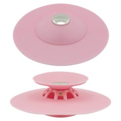 Tapón Universal Fregadero Lavabo Bañera Silicona Con Cestillo Ø 10 cm,