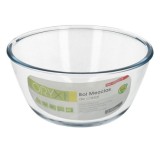 Bol De Cristal, Ideal Para Mezclas, 2,0 Litros, Libre BPA, Cristal De Borosilicato,Ensaladas, Postres, Cocina, Resposteria al po