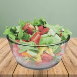 Bol De Cristal, Ideal Para Mezclas, 2,0 Litros, Libre BPA, Cristal De Borosilicato,Ensaladas, Postres, Cocina, Resposteria al po