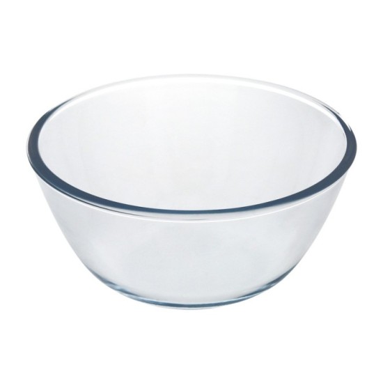 Bol De Cristal, Ideal Para Mezclas, 2,5 Litros, Libre BPA, Cristal De Borosilicato,Ensaladas, Postres, Cocina, Resposteria al po