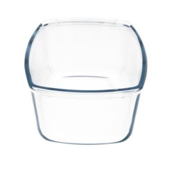 Fuente Cristal Para Horno, 1,5 Litros, Molde Especial Reposteria, 27x14x7 cm,