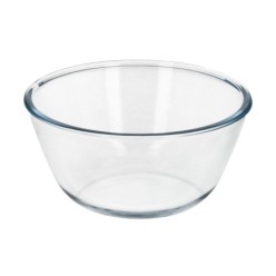 Bol De Cristal, Ideal Para Mezclas, 1,5 Litros, Libre BPA, Cristal De Borosilicato,Ensaladas, Postres, Cocina, Resposteria