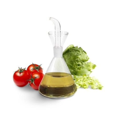Aceitera De Cristal Con Sistema Antigoteo, Capacidad 250 ml,
