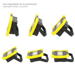 Linterna de Trabajo Led  Multifunción Recargable 2,000 mAh, / 10 W, / 500 Lúmenes / 4 Imanes / Bateria Externa / Soporte 180º