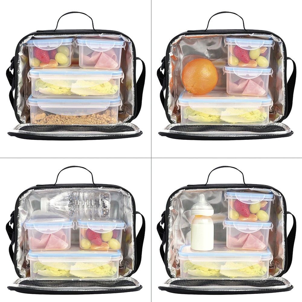 Bolsa Termica Con 4 Recipientes Hermeticos Plastico (2x800 ml + 2x400 ml,) al por Mayor | Almacén de Ferretería