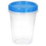 Juego Recipientes Plastico Redondos 1 Litro (Pack 3 piezas) al por Mayor | Almacén de Ferretería