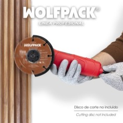 Amoladora Angular 500 Watt, Disco Ø 115 mm, 11,000 R,P,M, Mango 2 Posiciones Eje M14 Protector Disco Ajustable