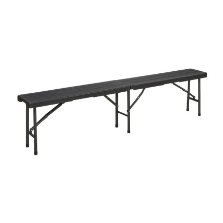 Banco Plegable Gris Antacita 180x28x43cm,