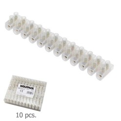 Regleta Ficha Empalme 30 Amperios / Seccion 16 mm, Envase de 10 Regletas de 12 Fichas Cada Una,
