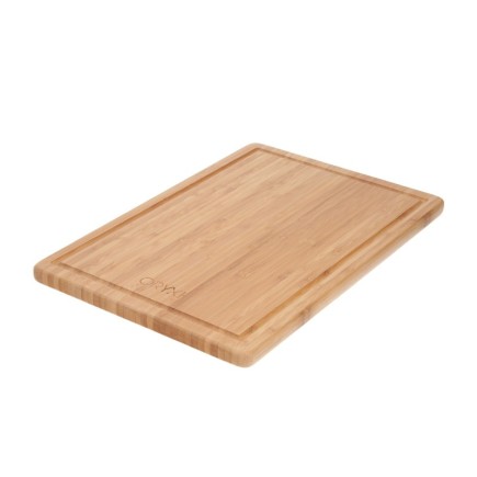Tabla Cortar Cocina Fabricada En Madera De Bambu 100% Con Ranura 32x25,5 cm,Tabla Cortar,Carne Pescado,Verduras,Frutas,Alimentos