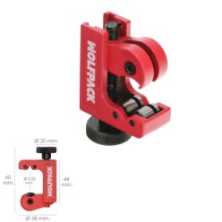 Cortador De Tubos Mini De Ø 3 A 22 mm, Cuerpo Realizado en Aluminio y Rodel en Acero Templado,