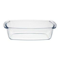 Fuente Cristal Para Horno, 1,5 Litros, Molde Especial Reposteria, 27x14x7 cm,