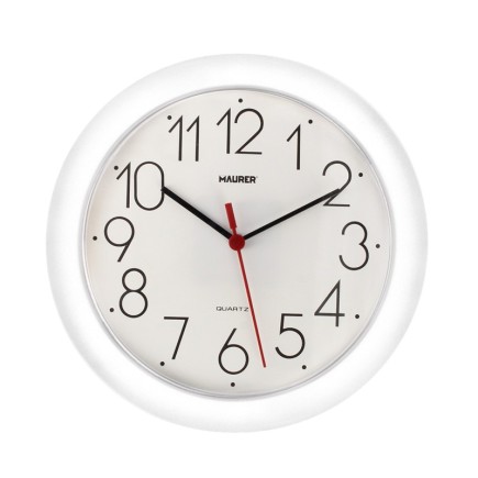Reloj De Pared Ø 25 cm, Color Blanco