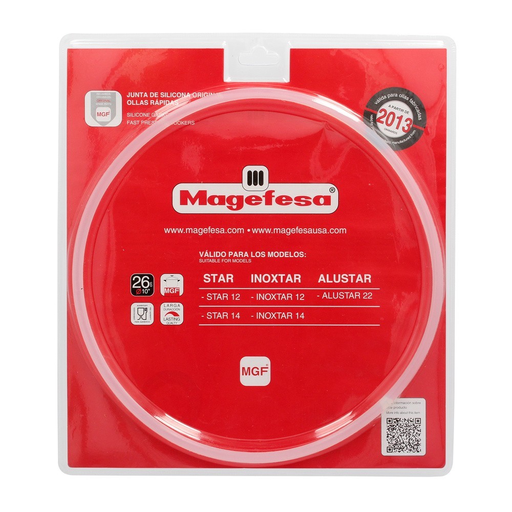 Junta De Silicona Para Olla Magefesa Ø26cm Olla Express Magefesa Alustar / Star / Inoxtar, Recambio Original, al por Mayor | Alm