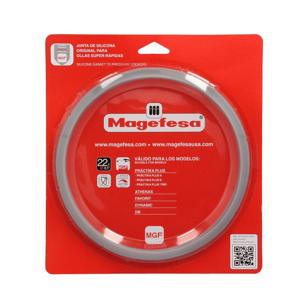 Junta Magefesa Para Ollas Super-rápidas Ø22cm Practika Plus 5 / Athenas 5 / Favorit 5 / Dynamic 5/ Db5, Recambio Original, al po