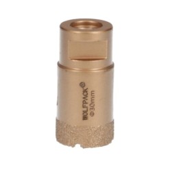 Corona Diamante Para Amoladora Ø 30 mm, Conexión Rosca M14, Corte Seco