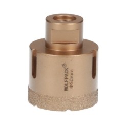 Corona Diamante Para Amoladora Ø 50 mm, Conexión Rosca M14, Corte Seco