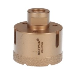 Corona Diamante Para Amoladora Ø 60 mm, Conexión Rosca M14, Corte Seco