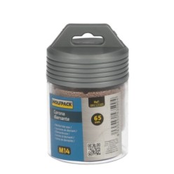 Corona Diamante Para Amoladora Ø 65 mm, Conexión Rosca M14, Corte Seco