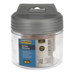 Corona Diamante Para Amoladora Ø 75 mm, Conexión Rosca M14, Corte Seco