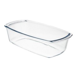 Fuente Cristal Para Horno, 1,5 Litros, Molde Especial Reposteria, 27x14x7 cm,
