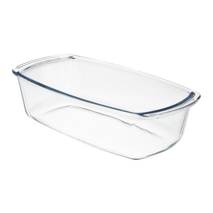 Fuente Cristal Para Horno, 1,5 Litros, Molde Especial Reposteria, 27x14x7 cm,