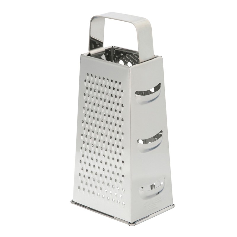 Rallador Acero Inoxidable, 4 Cortes Diferentes, Vertical,