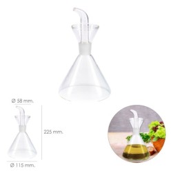 Aceitera De Cristal Con Sistema  Antigoteo, Capacidad 500 ml,