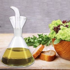 Aceitera De Cristal Con Sistema  Antigoteo, Capacidad 500 ml,