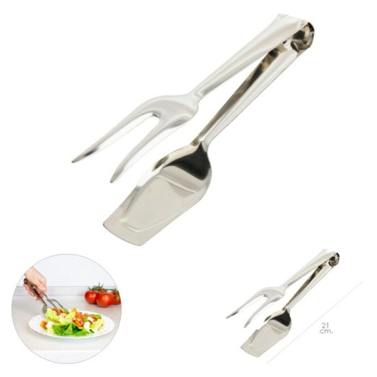 Pinzas Para Servir Acero Inoxidable  21 cm, Ideal para la cocina, servir ensaladas, servir carnes, pescados, etc, al por Mayor |