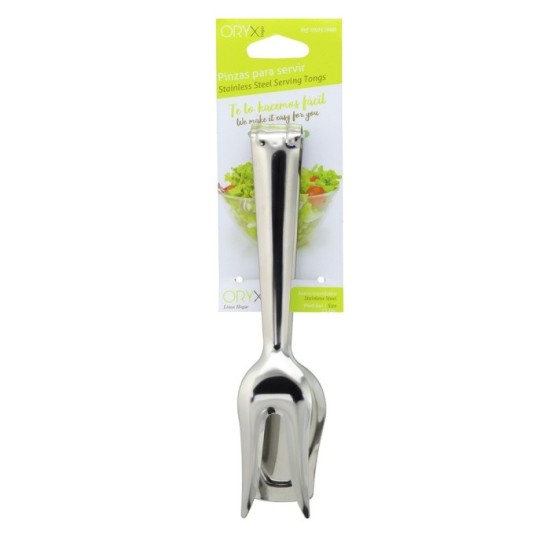 Pinzas Para Servir Acero Inoxidable  21 cm, Ideal para la cocina, servir ensaladas, servir carnes, pescados, etc, al por Mayor |