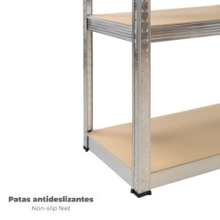 Modulo Estanteria Montaje Rápido Sin Tornillos 90x40x180 cm, (5 Bateas)