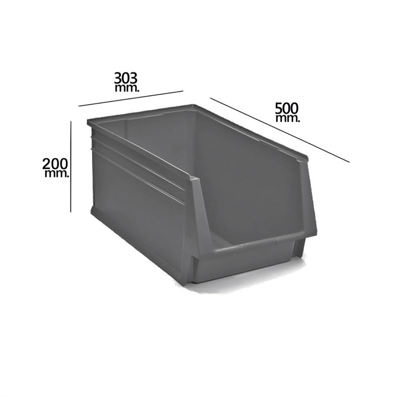 Gaveta Apilable Gris Nº58 500x303x200 mm,