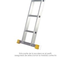 Contera Larguero Escalera 2 y 3 tramos /  Escalera Multiposicional con Perfil 58 mm, Versión 2019