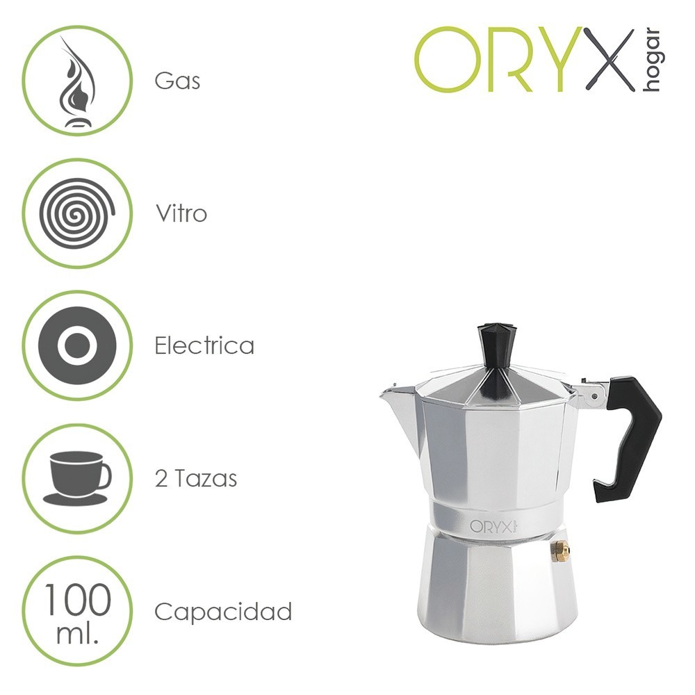 Cafetera Aluminio 2 Tazas (100 ml,) Classic al por Mayor | Almacén de Ferretería